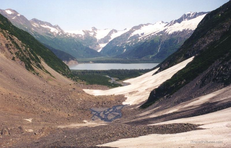 Byron Glacier lake Kenai Peninsula
